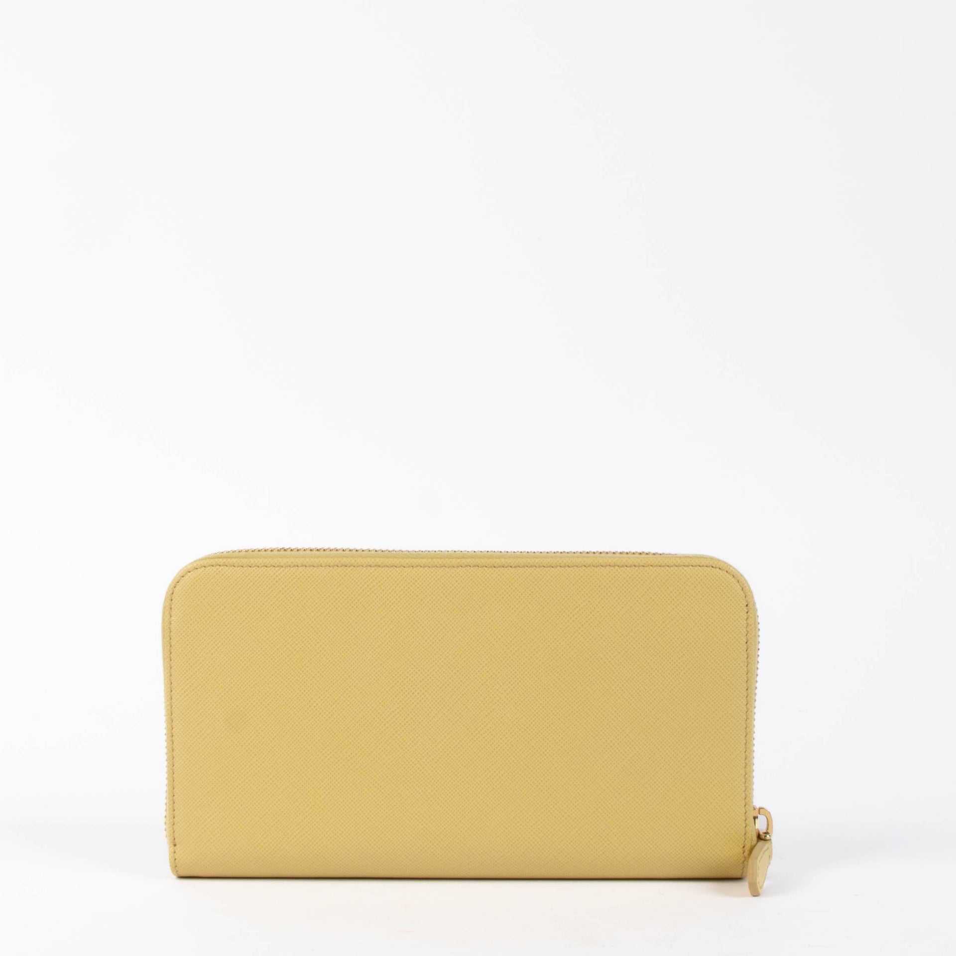 Shop the authentic Prada Polline Yellow Saffiano Wallet brand new on Labellov.com