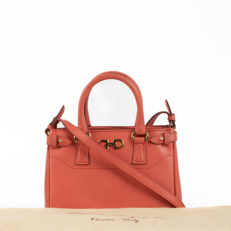 Shop the authentic Ferragamo Pink Mini Batik Bag second hand on Labellov.com