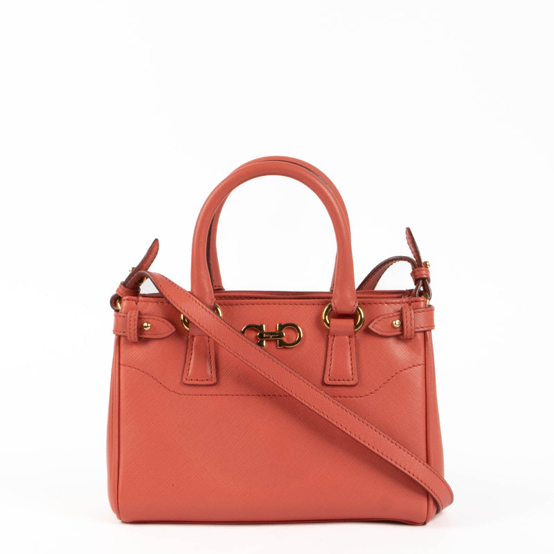 Shop the authentic Ferragamo Pink Mini Batik Bag second hand on Labellov.com