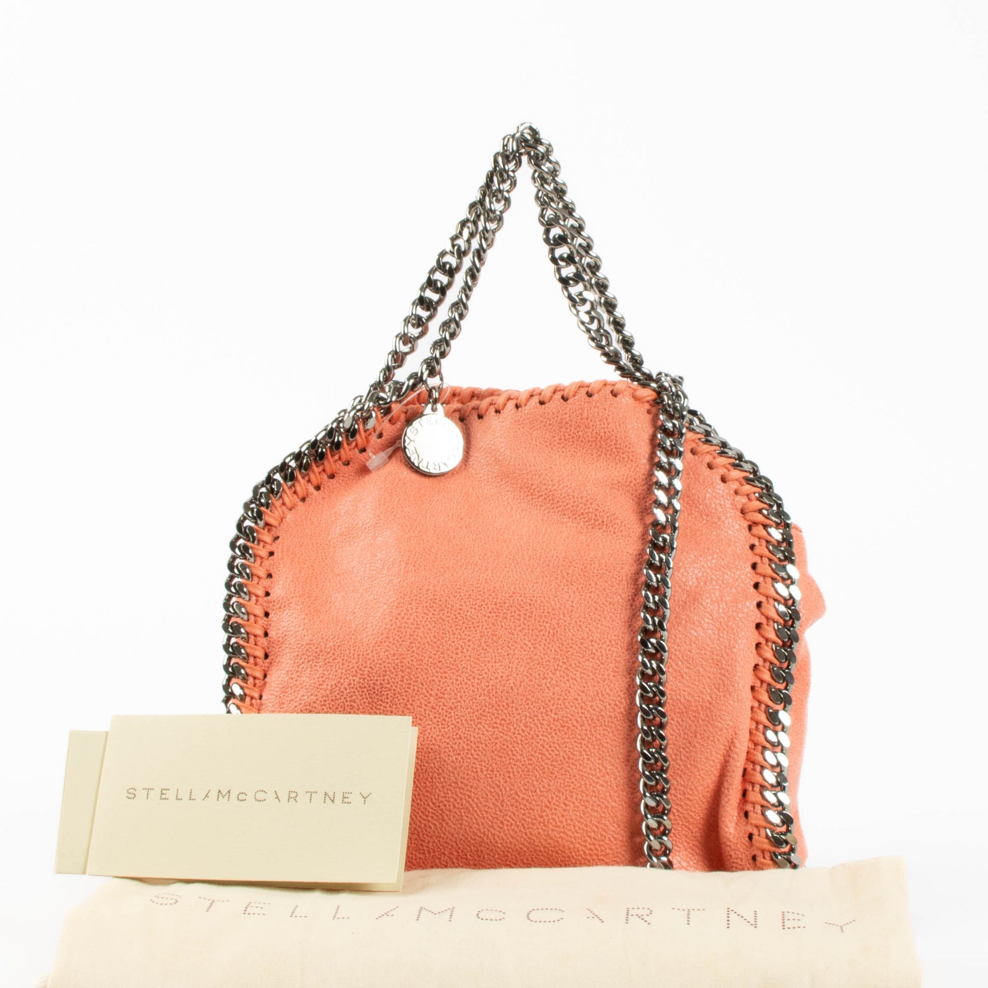Shop the authentic Stella McCartney Pink Falabella Tiny Tote Bag brand new on Labellov.com