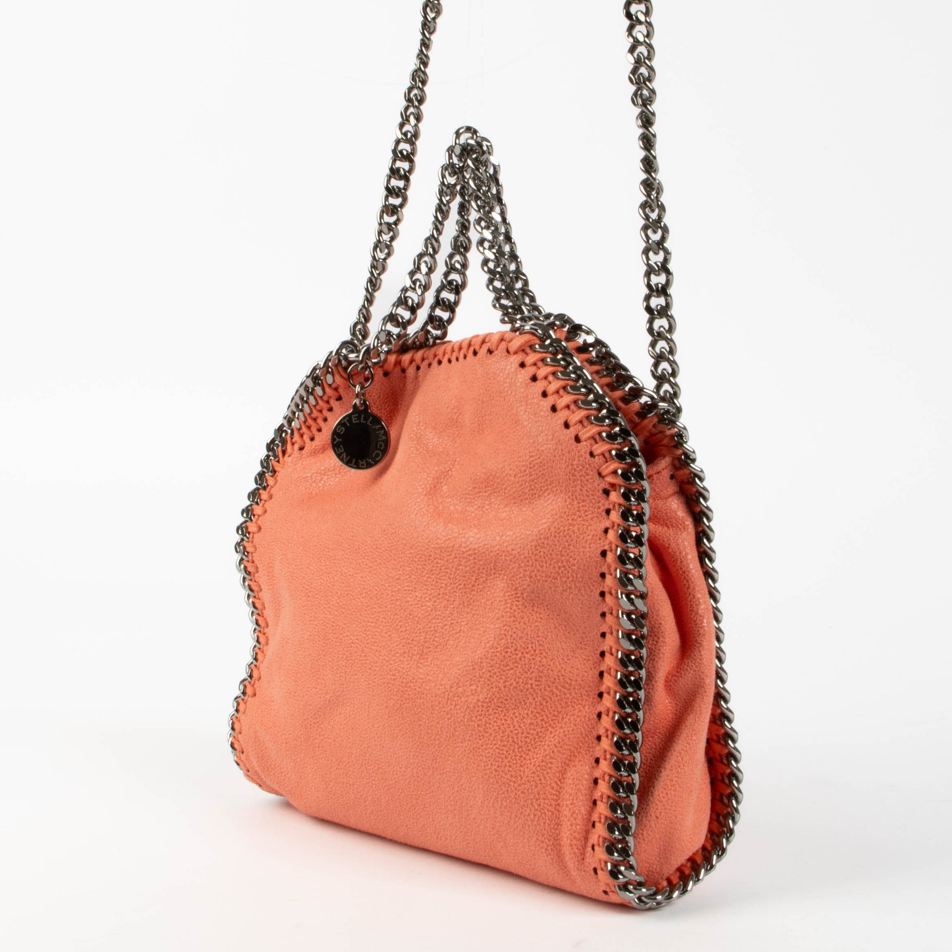 Shop the authentic Stella McCartney Pink Falabella Tiny Tote Bag
