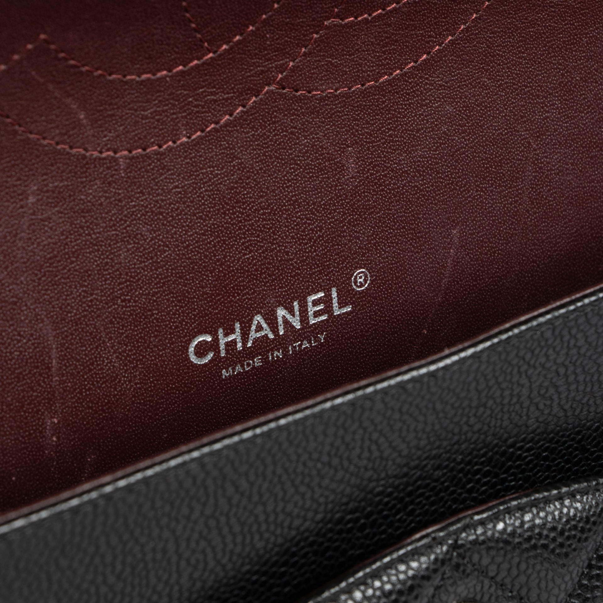 Chanel Black Caviar Maxi Classic Bag