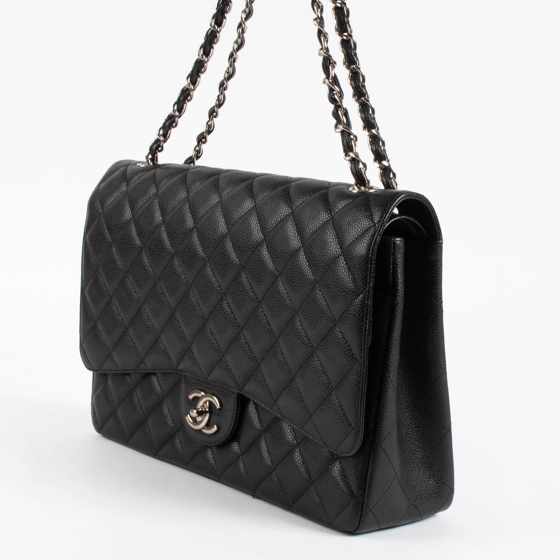 Chanel Black Caviar Maxi Classic Bag