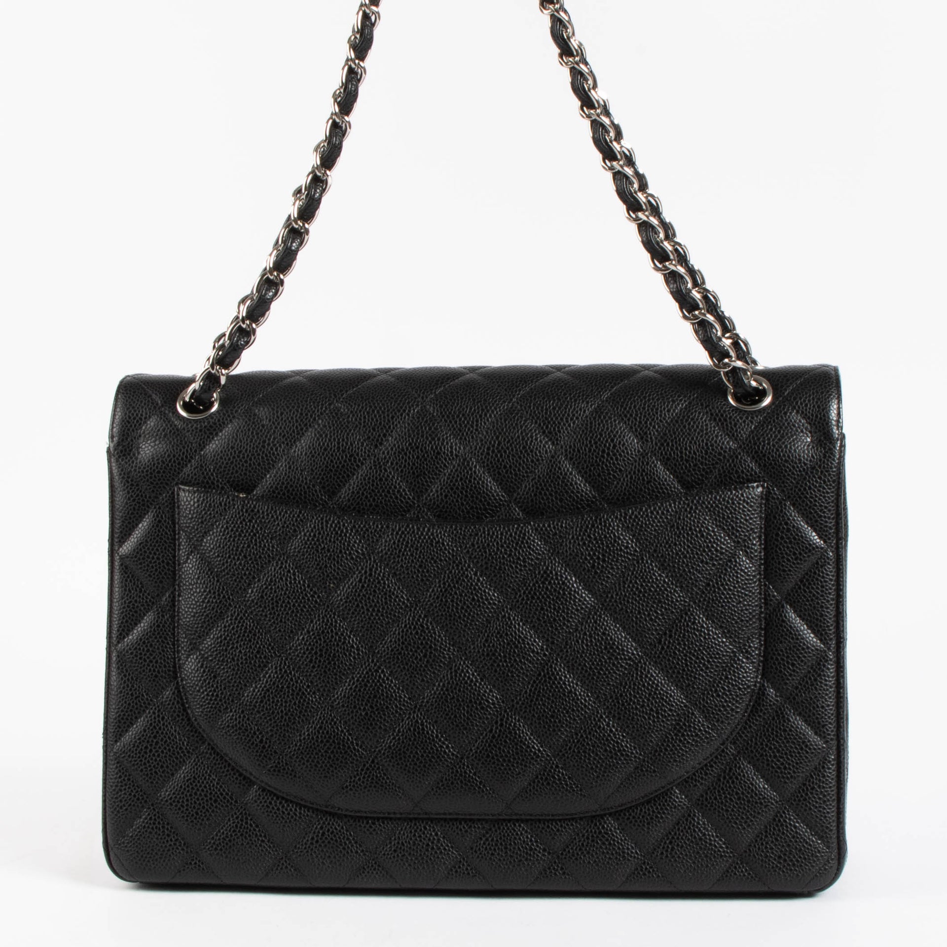 Chanel Black Caviar Maxi Classic Bag
