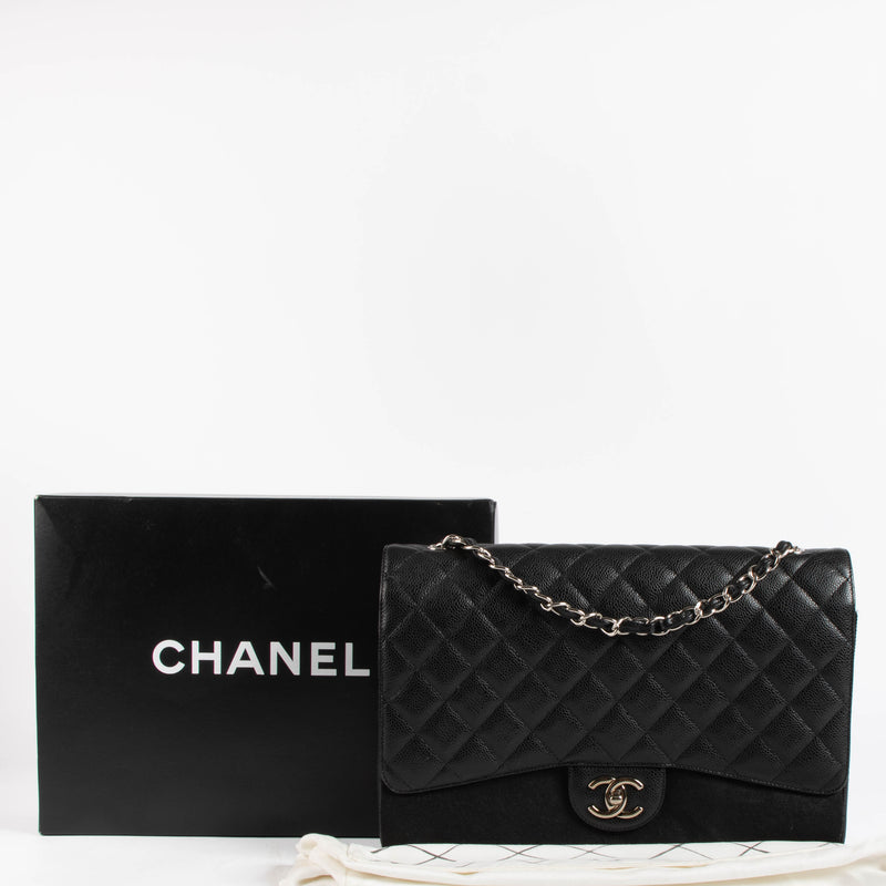 Chanel Black Caviar Maxi Classic Bag