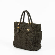 Shop this 100% authentic Prada Green Quilted Tessuto Tote Bag at Labellov.com