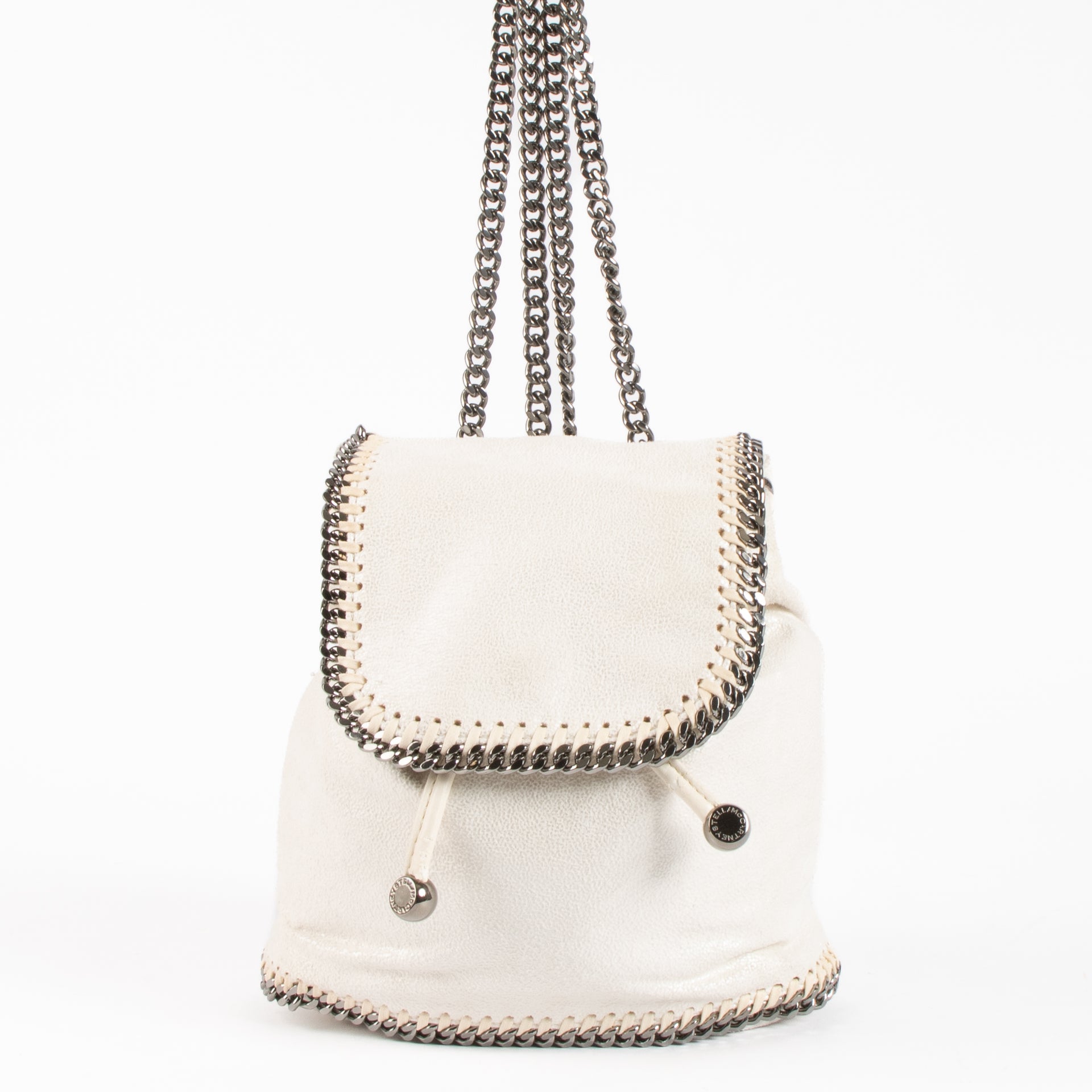 Stella McCartney White Falabella Mini Backpack