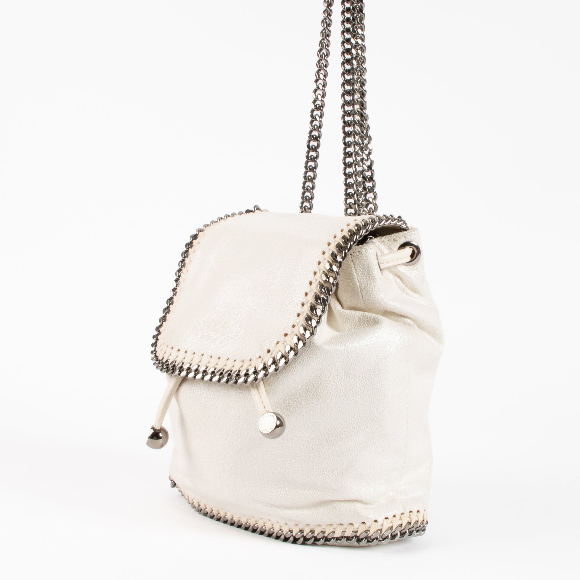 Stella McCartney White Falabella Mini Backpack