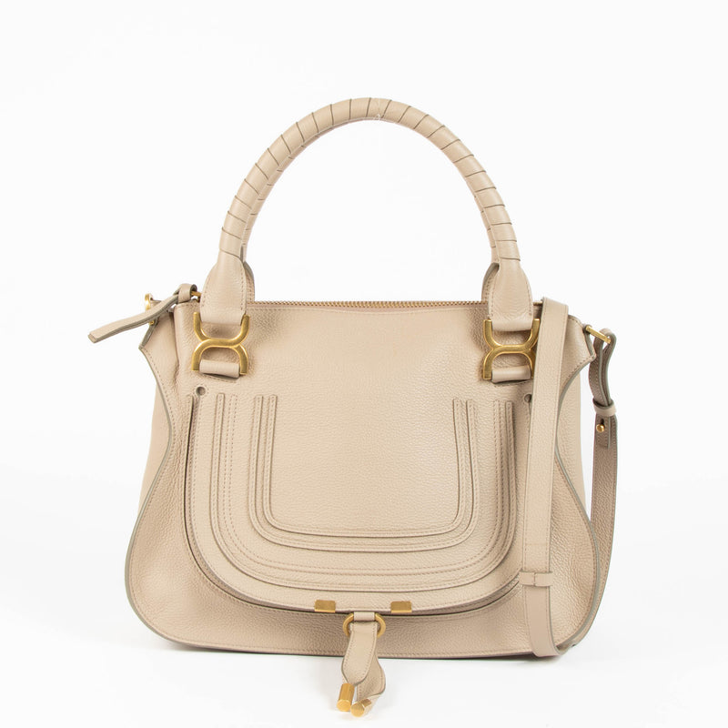 Chloé Beige Leather Medium Marcie Bag