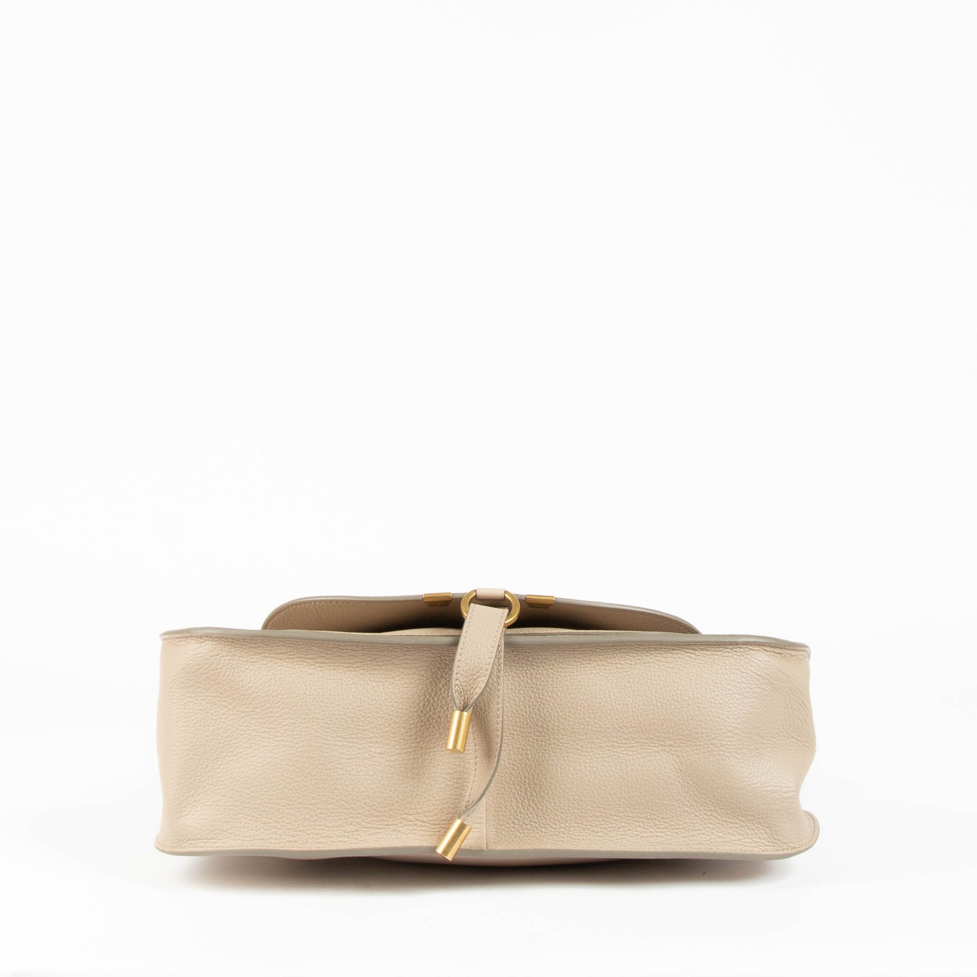 Sac Marcie moyen en cuir beige Chloé