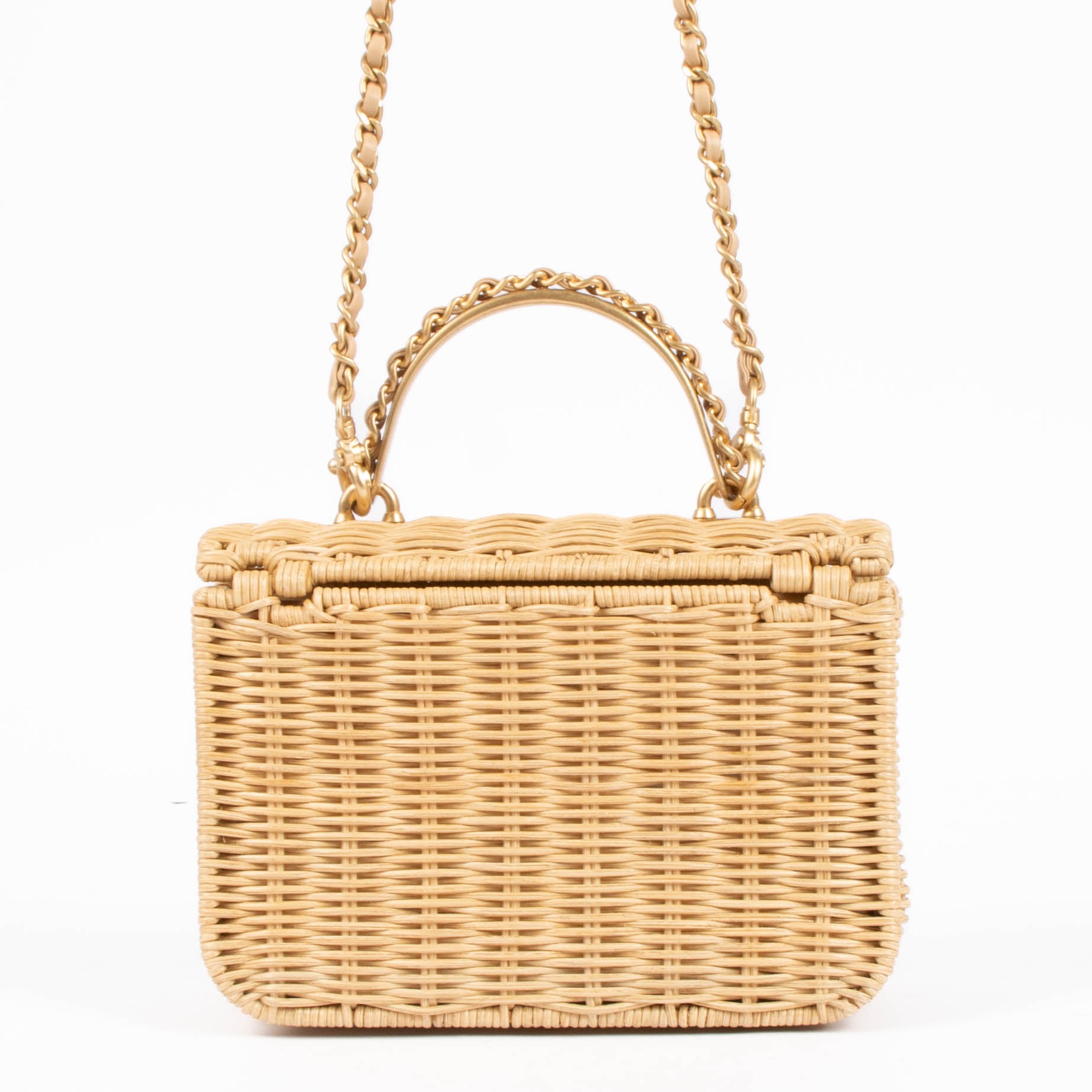 Chanel Braided Rattan Mini Flap Bag