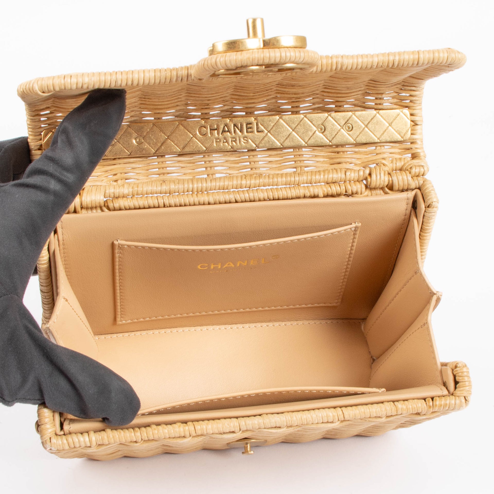 Chanel Braided Rattan Mini Flap Bag