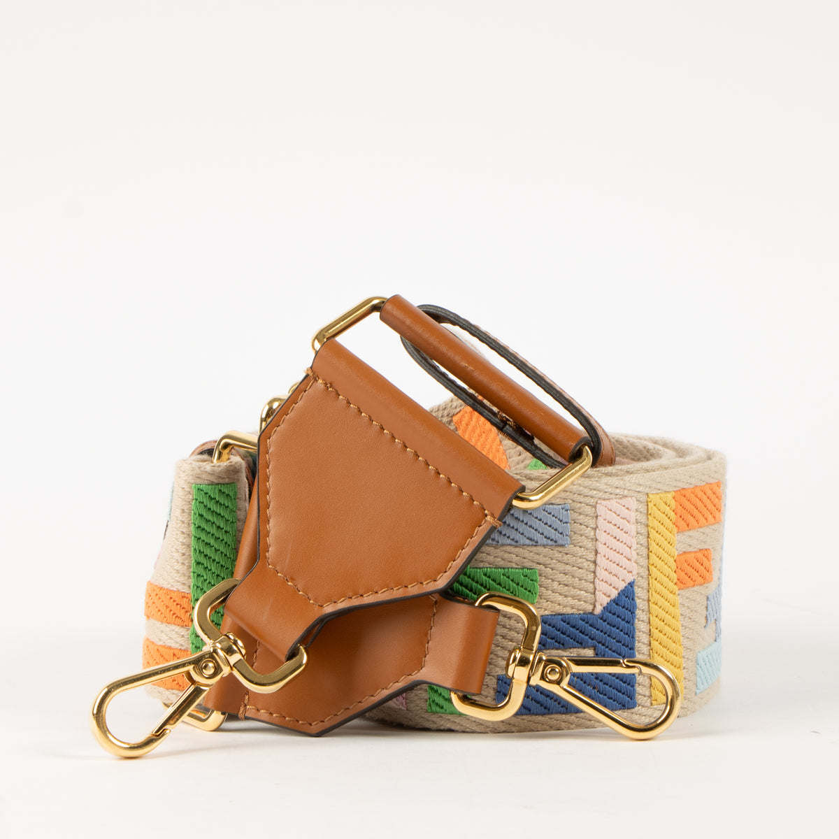 Shop this authentic Fendi Multicolor FF Strap You Bag Strap pre-loved on Labellov.com