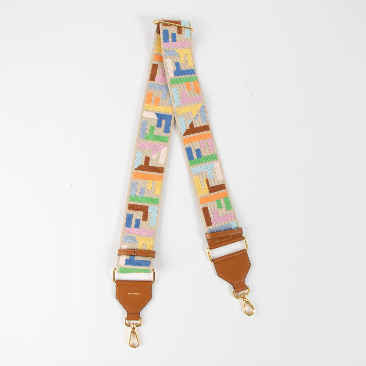 Fendi Multicolor FF Strap You Bag Strap