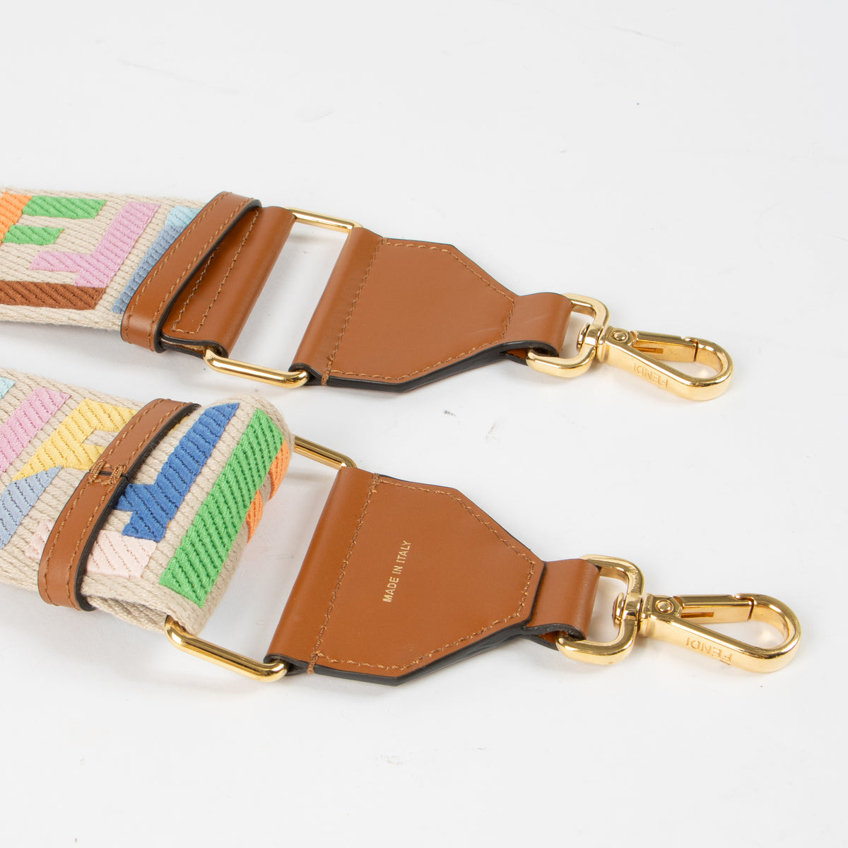 Shop this authentic Fendi Multicolor FF Strap You Bag Strap pre-loved on Labellov.com