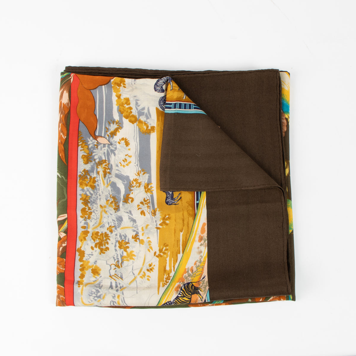 Shop this authentic Hermes Tropiques 140 Shawl pre-loved on Labellov.com