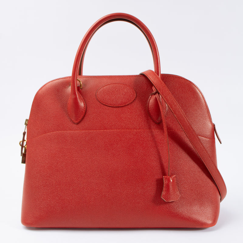 Shop this authentic Hermes Bolide 32 Rouge Vif Courcheval GHW pre-loved on Labellov.com