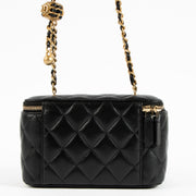 Shop the authentic Chanel Black Pearl Crush Vanity Chain Shoulder Bag on Labellov.com !