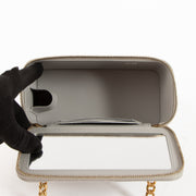 Shop the authentic Chanel Grey Vanity Chain Shoulder Bag on Labellov.com !