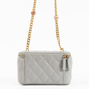Shop the authentic Chanel Grey Vanity Chain Shoulder Bag on Labellov.com !