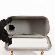 Shop the authentic Chanel White Pearl Crush Vanity Chain Shoulder Bag on Labellov.com !
