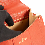 Shop the authentic Delvaux Scarlet Red Metal Glam Brillant Mini Bag on Labellov.com !