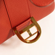 Shop the authentic Delvaux Scarlet Red Metal Glam Brillant Mini Bag on Labellov.com !