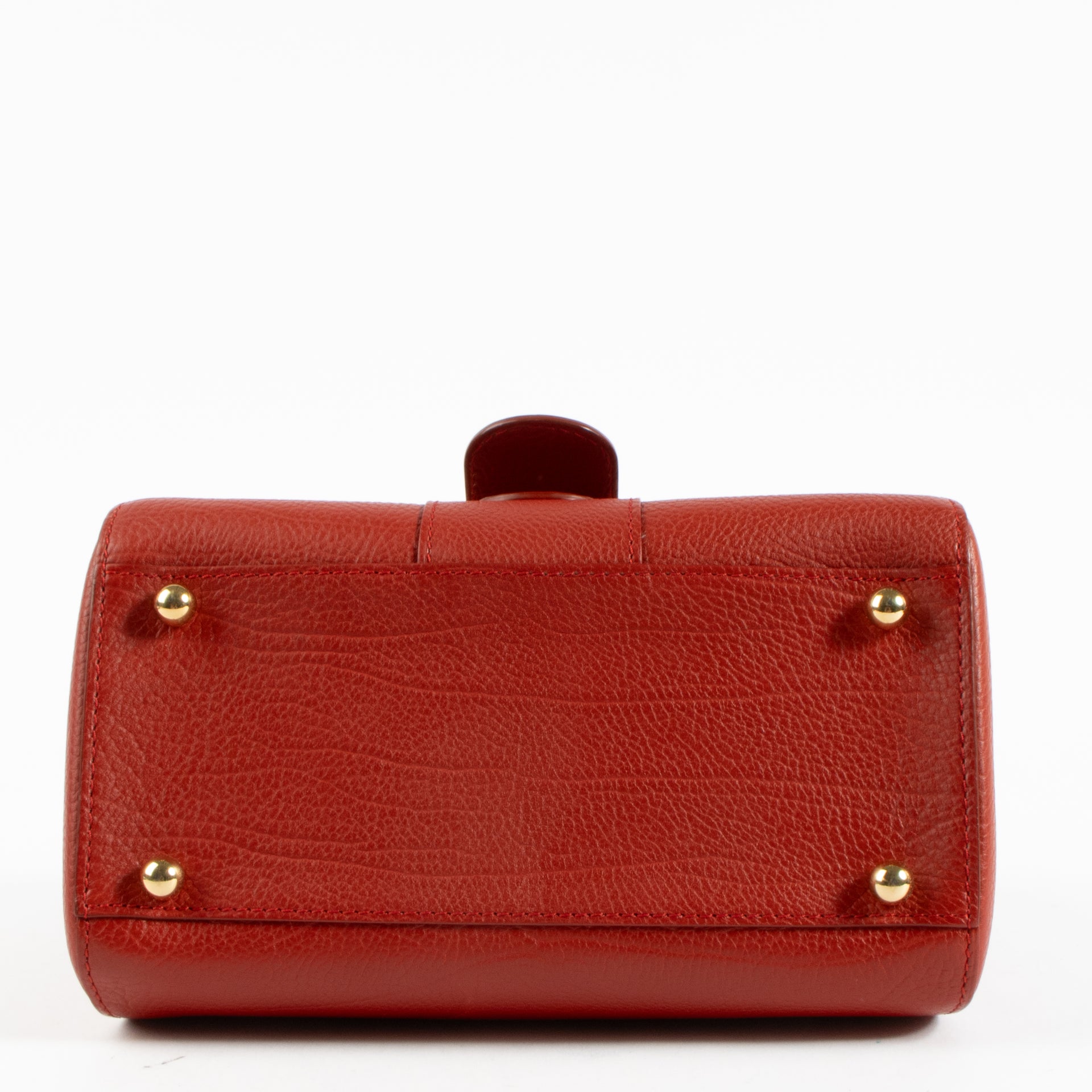 Shop the authentic Delvaux Scarlet Red Metal Glam Brillant Mini Bag on Labellov.com !