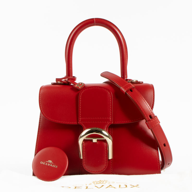 Delvaux Red Lipstick Brillant Mini Bag