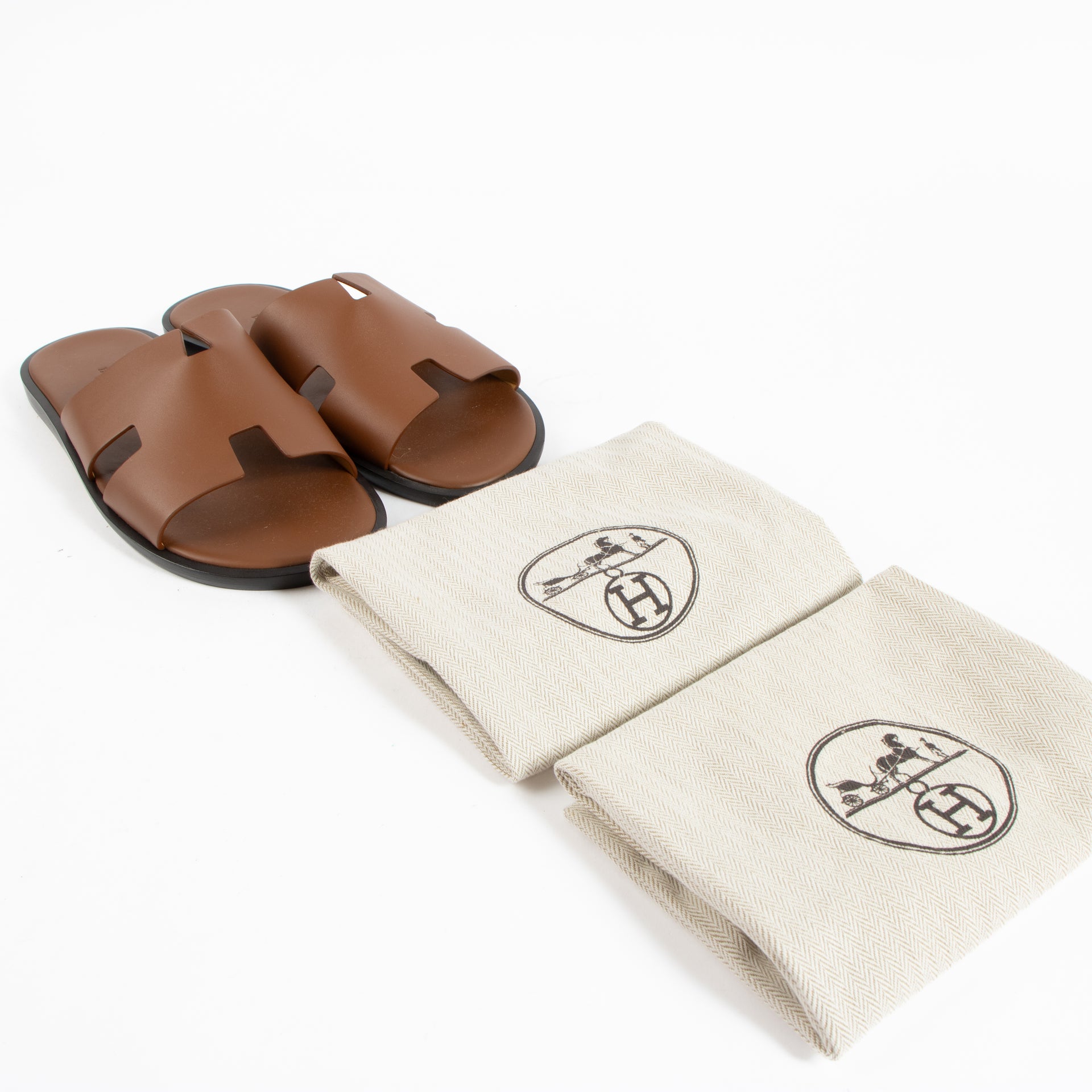Hermès Brown Izmir Sandals - Size 39