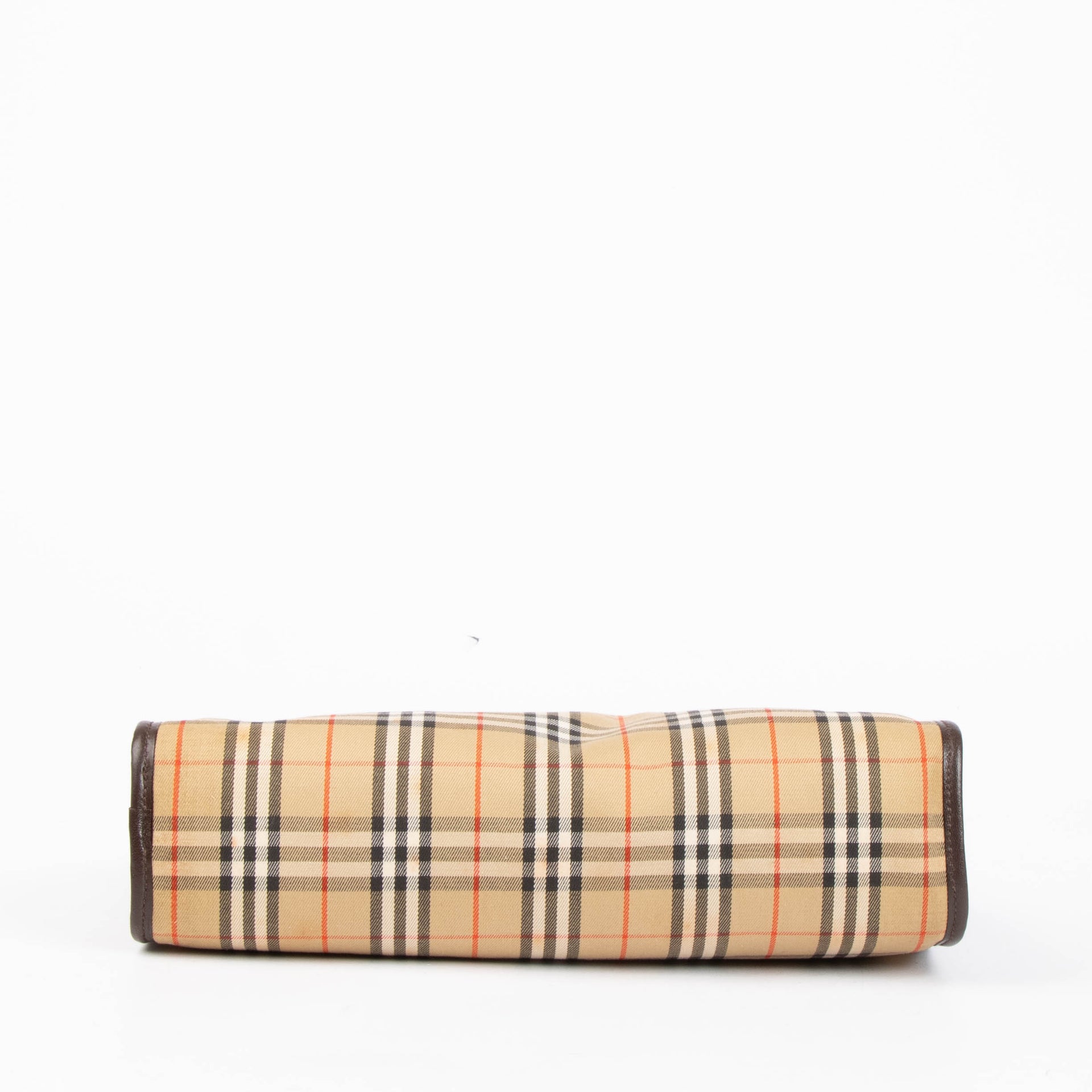 Burberry Beige Check Vintage Shelter Under a Burberrys Bag