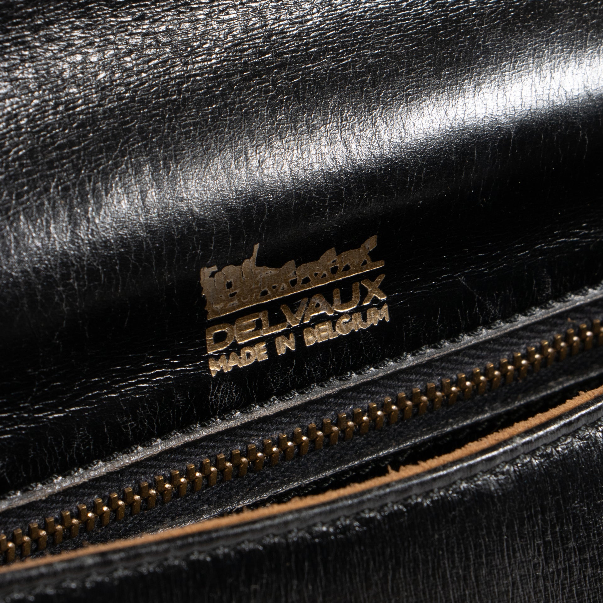 Shop authentic Delvaux Vintage Black Box Calf Shoulder Bag on Labellov.com.
