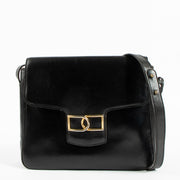 Shop authentic Delvaux Vintage Black Box Calf Shoulder Bag on Labellov.com.
