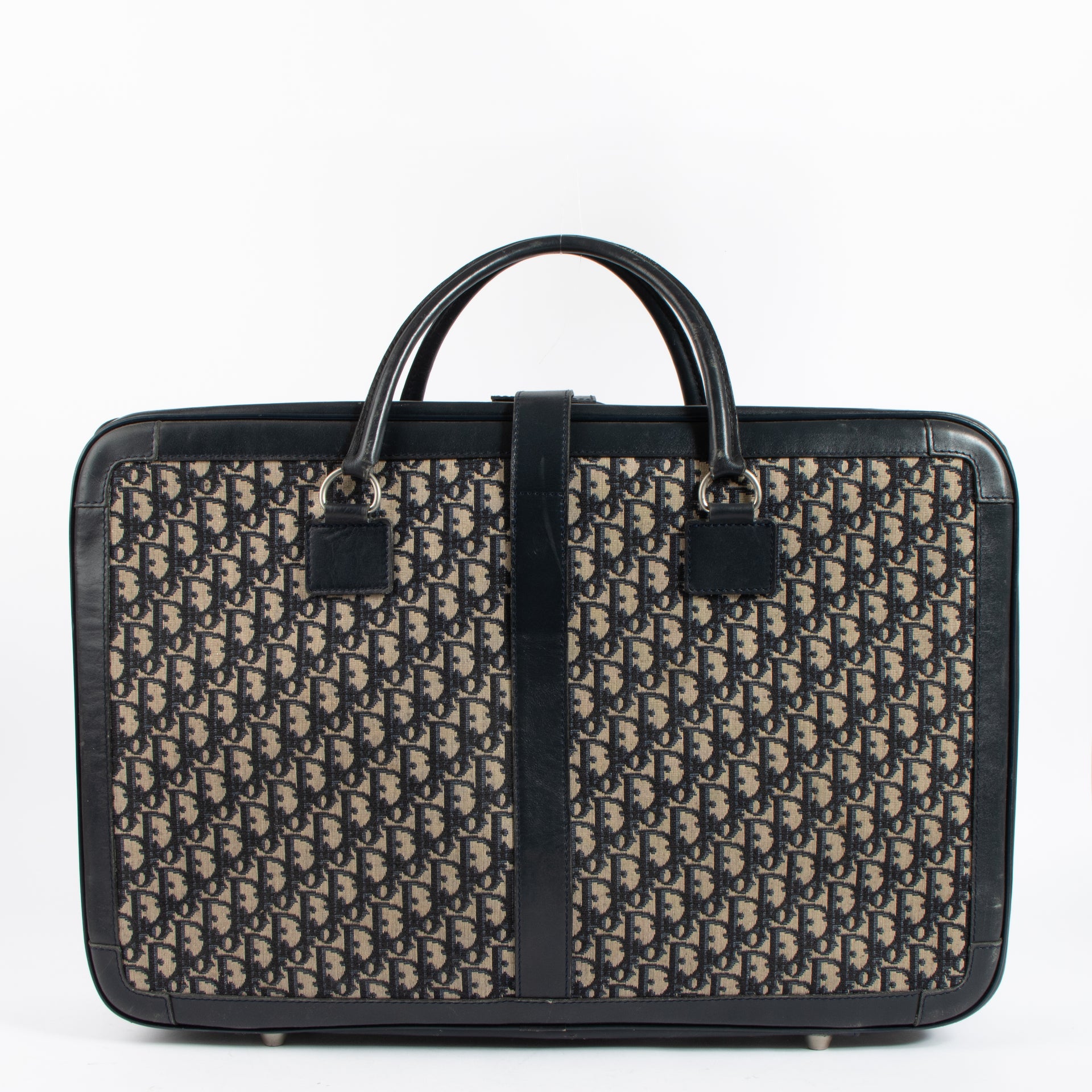 Christian Dior Vintage Blue Oblique Suitcase