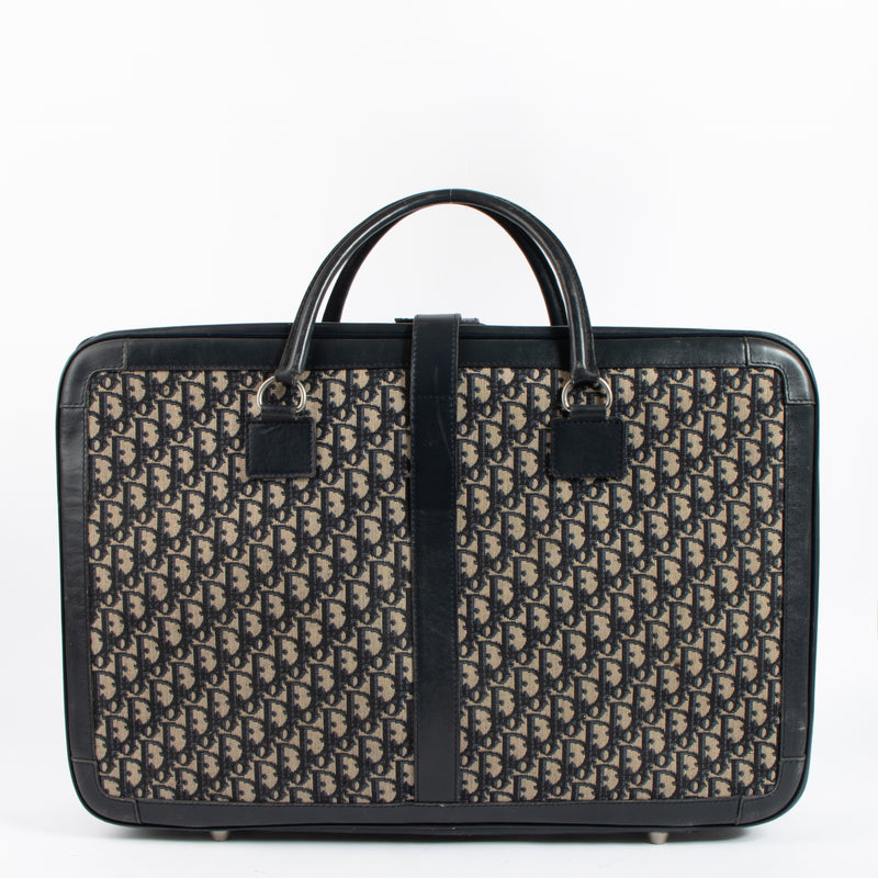 Christian Dior Vintage Blue Oblique Suitcase