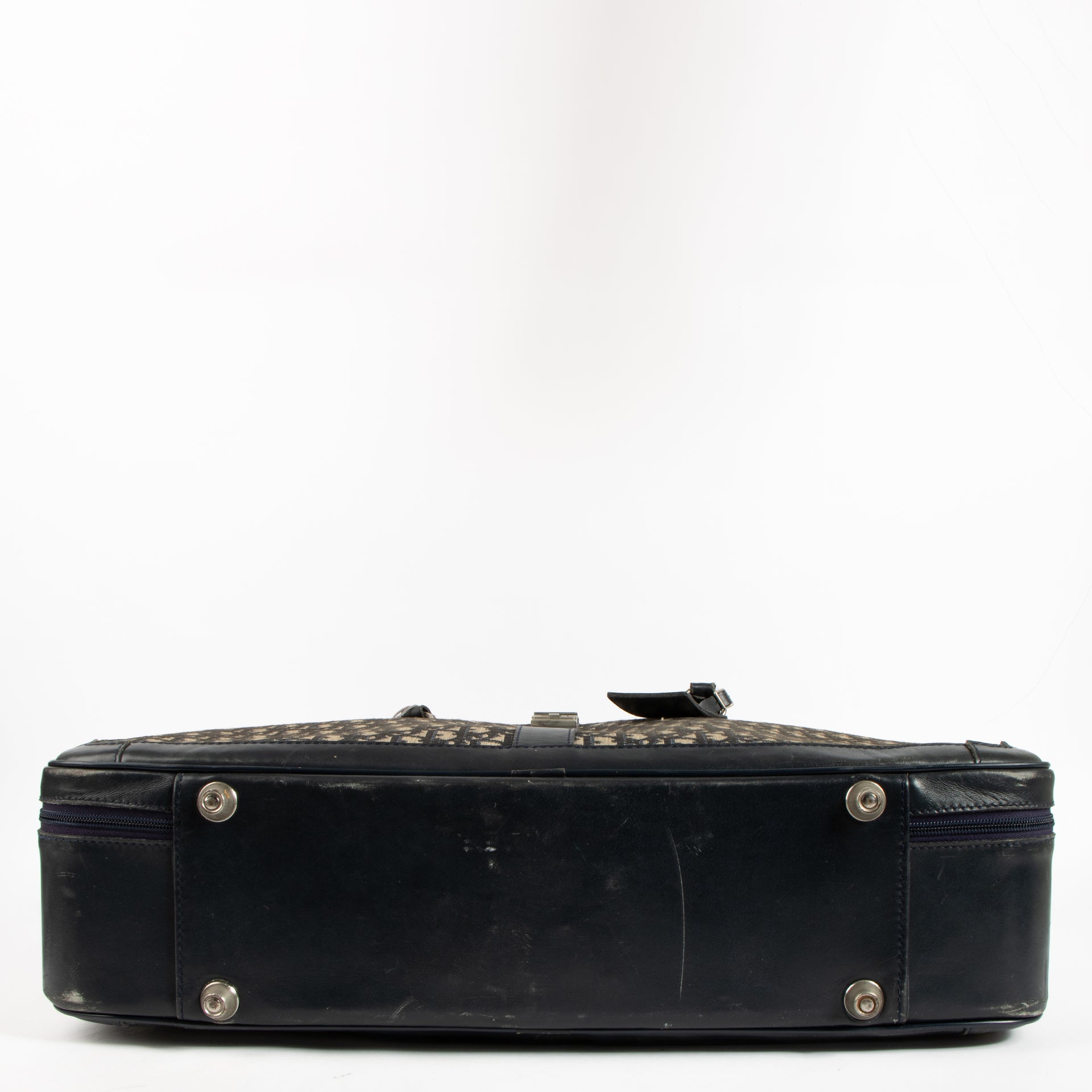 Christian Dior Vintage Blue Oblique Suitcase