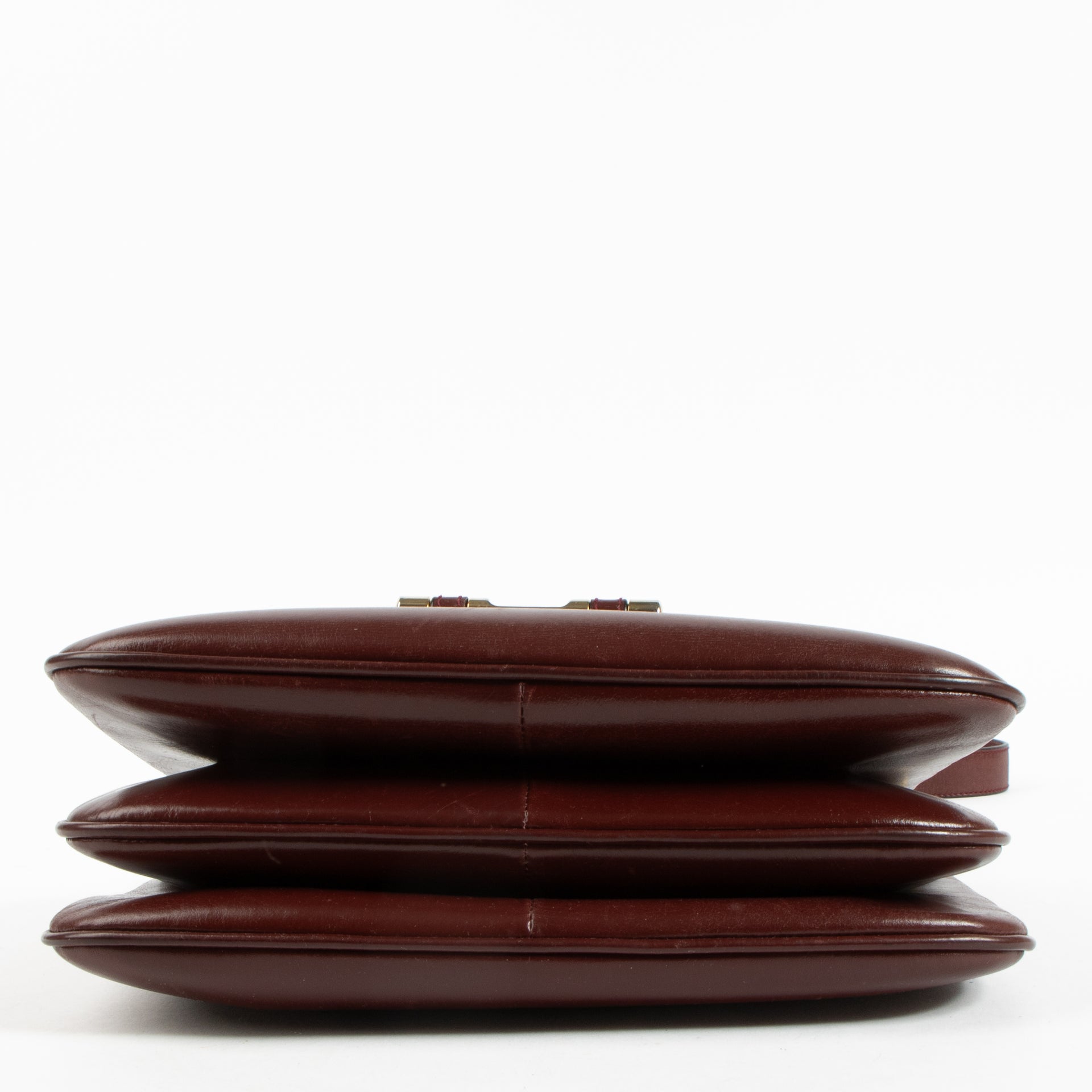 Gucci Vintage Burgundy Leather Shoulder Bag