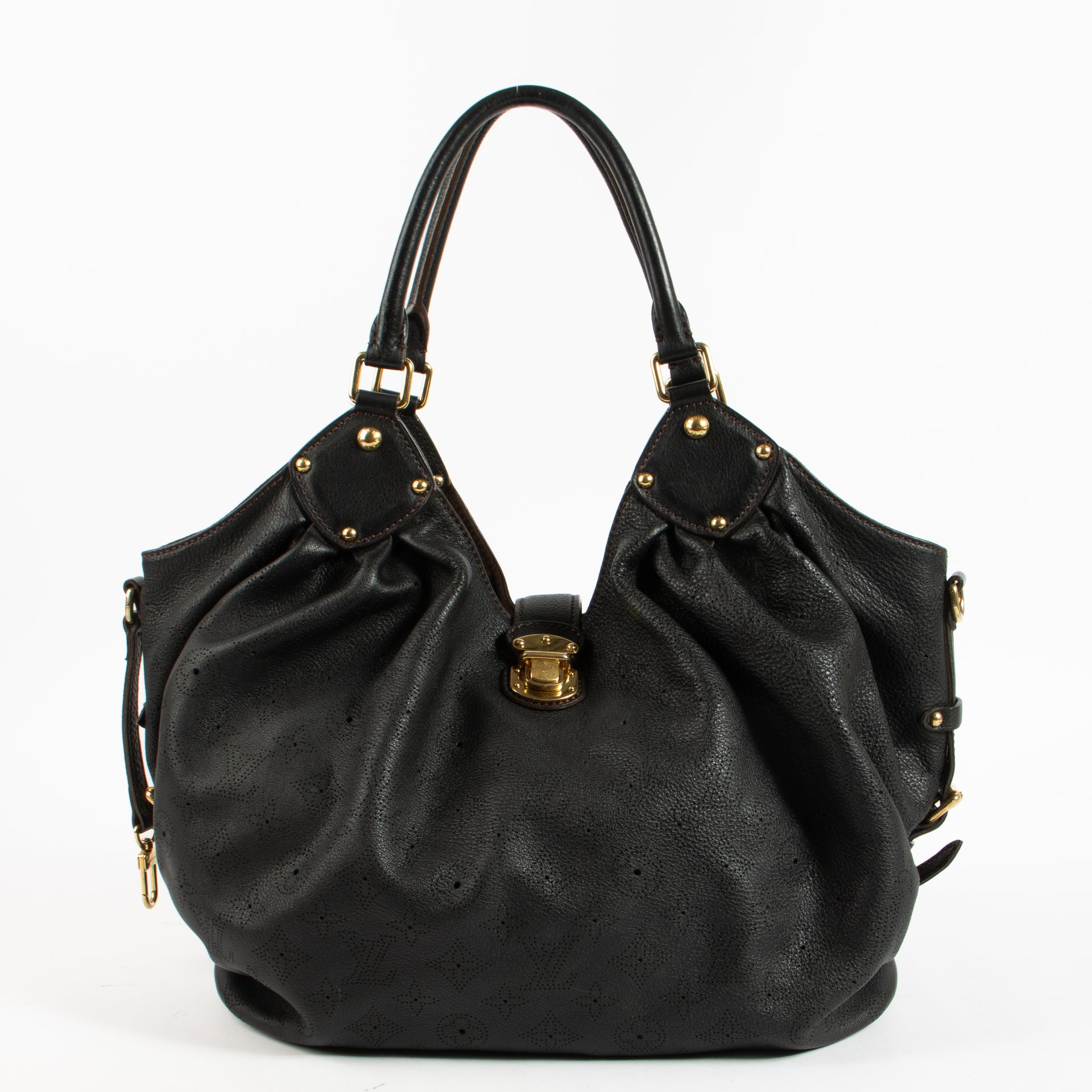 Shop authentic Louis Vuitton Black Mahina Neo L Bag on Labellov.com.