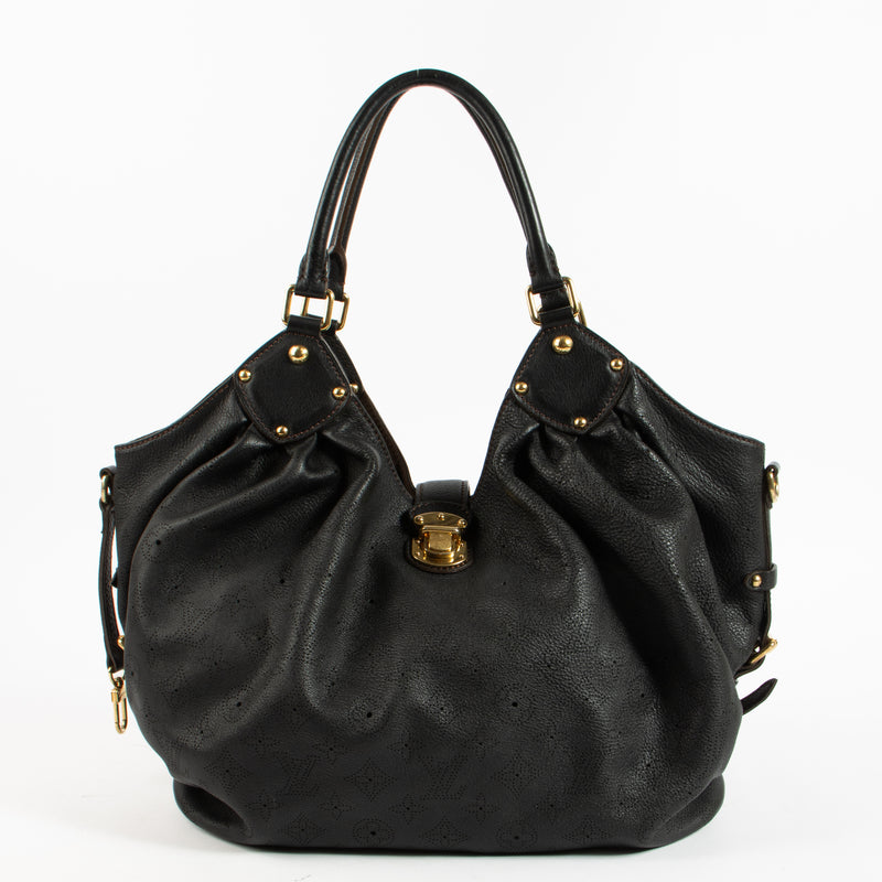 Shop authentic Louis Vuitton Black Mahina Neo L Bag on Labellov.com.