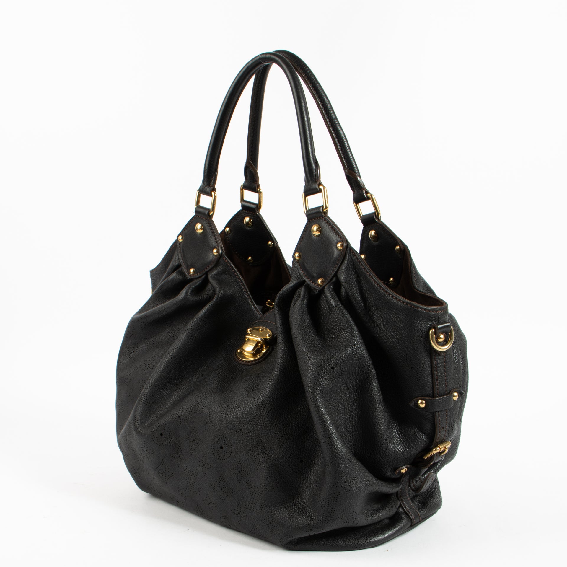 Shop authentic Louis Vuitton Black Mahina Neo L Bag on Labellov.com.