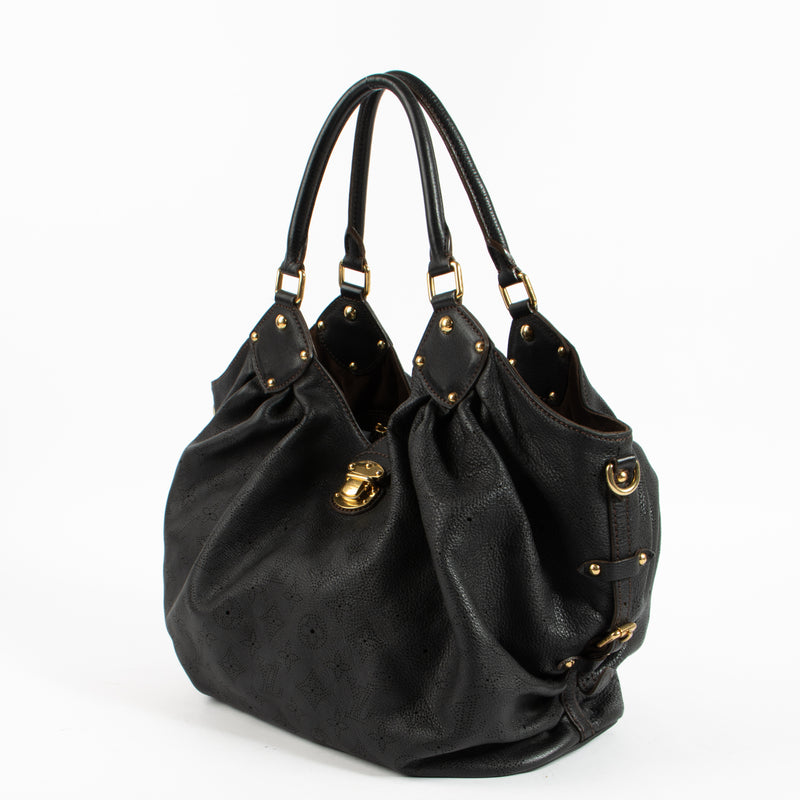 Shop authentic Louis Vuitton Black Mahina Neo L Bag on Labellov.com.