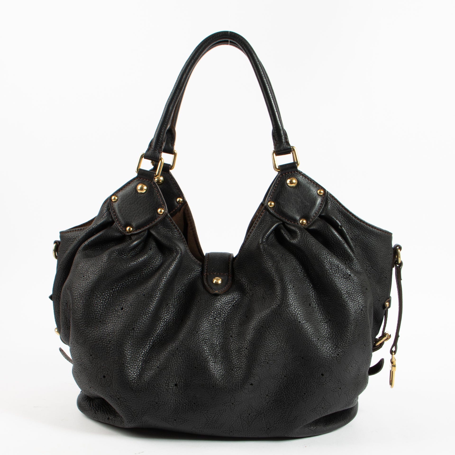 Shop authentic Louis Vuitton Black Mahina Neo L Bag on Labellov.com.