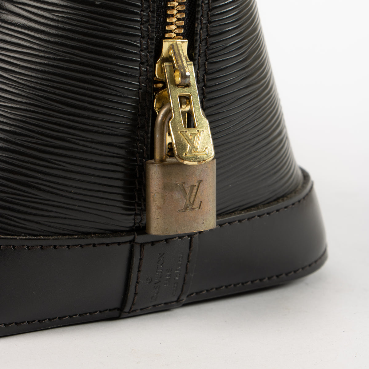 Shop this authentic Louis Vuitton Black Epi Alma PM Bag Pre-Loved on Labellov.com