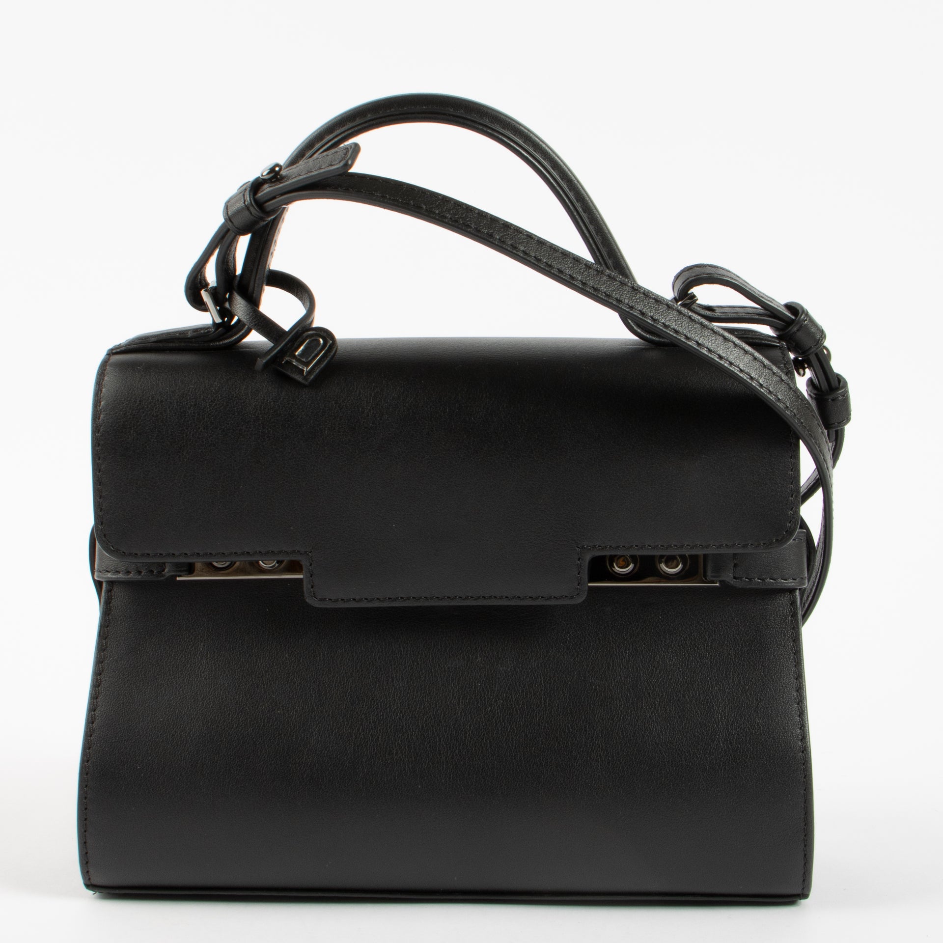 Shop the 100% authentic Delvaux All Black Calf Souple Tempête Mini Bag second hand on Labellov.com!