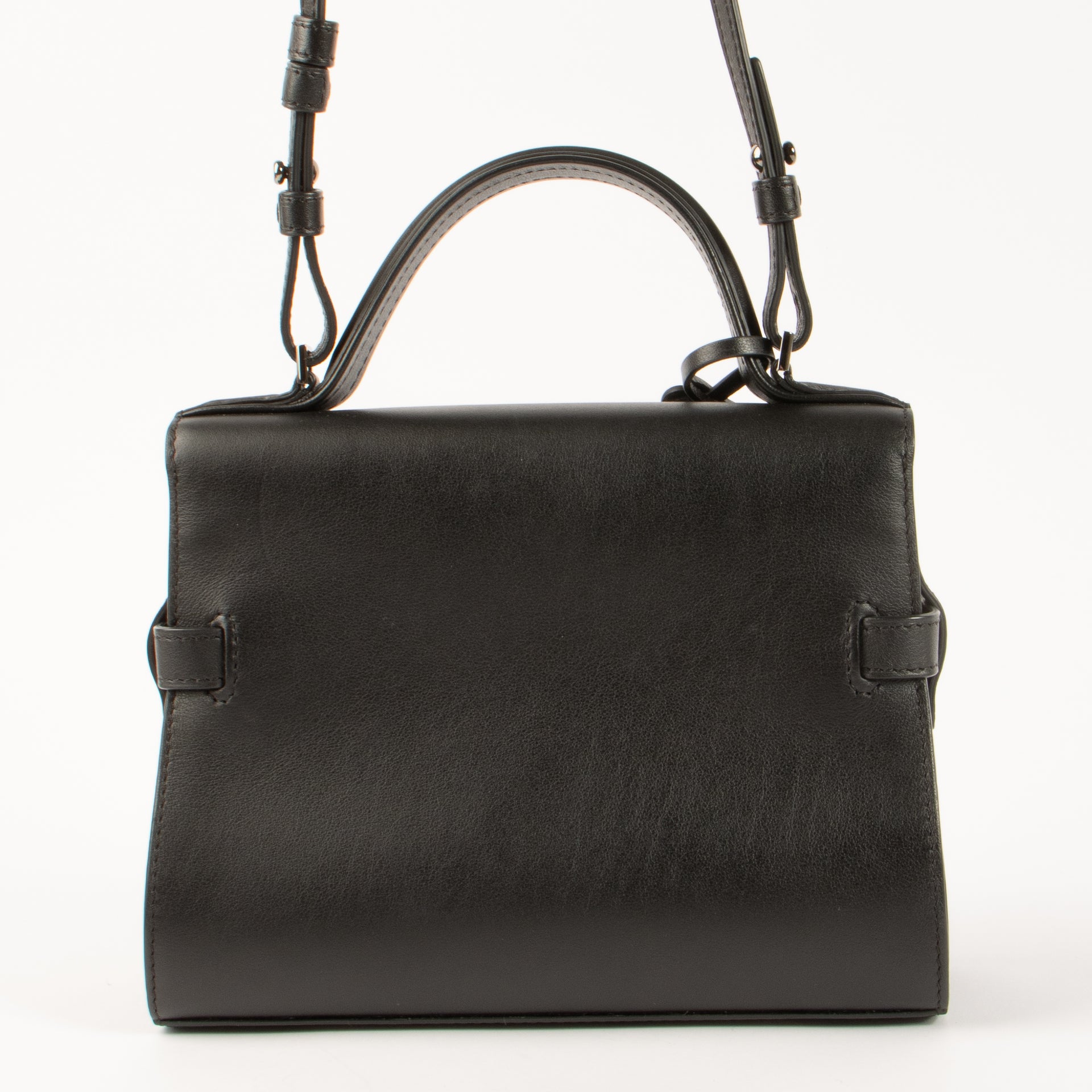 Shop the 100% authentic Delvaux All Black Calf Souple Tempête Mini Bag second hand on Labellov.com!