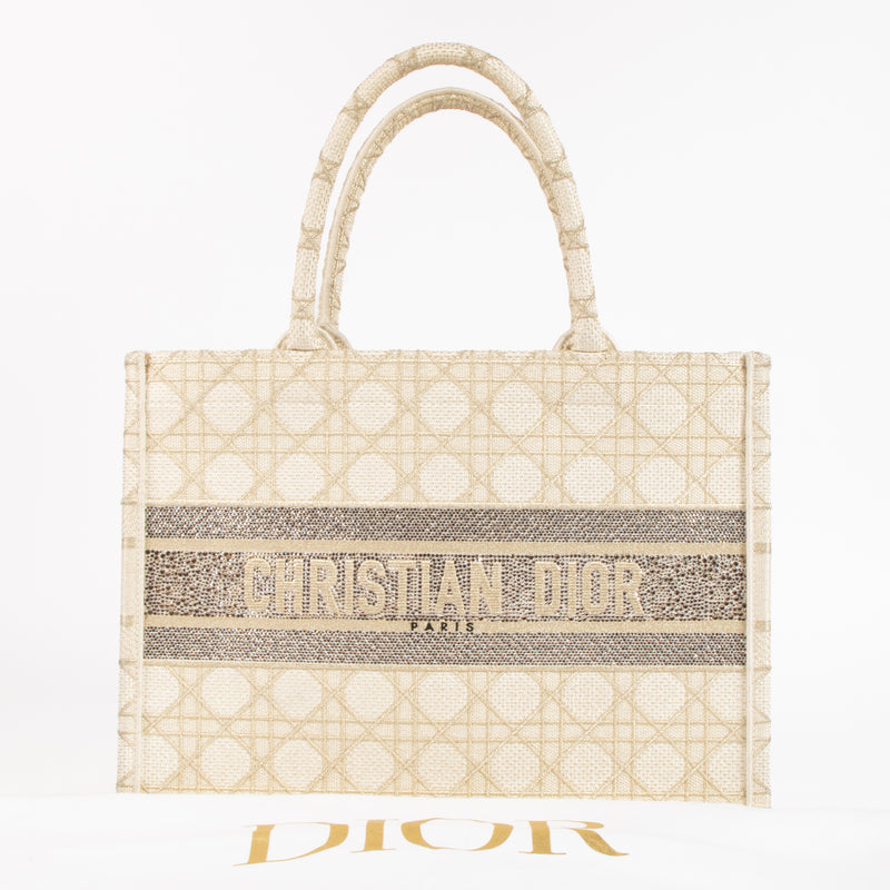 Christian Dior Crystal Dior Or Medium Book Tote Bag