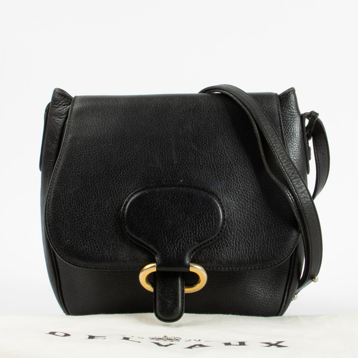 Shop the authentic Delvaux Black Vintage Crossbody second hand on Labellov.com