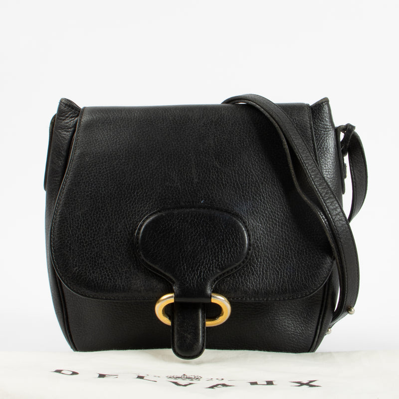 Shop the authentic Delvaux Black Vintage Crossbody second hand on Labellov.com