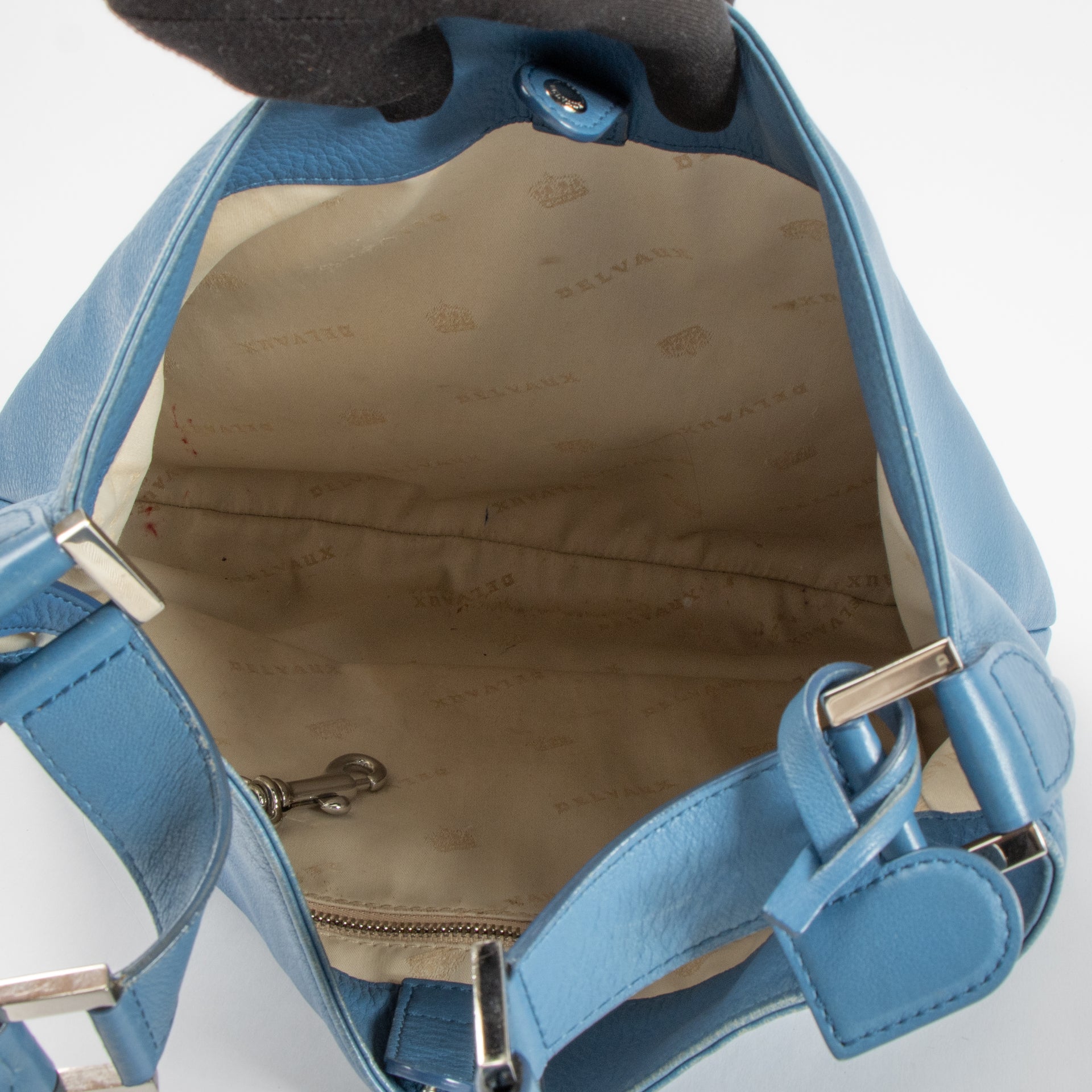 Shop this authentic Delvaux Blue Louise PM Hobo bag pre-loved on Labellov.com