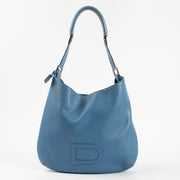 Shop this authentic Delvaux Blue Louise PM Hobo bag pre-loved on Labellov.com